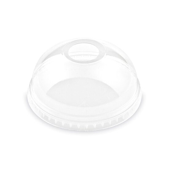 Plastikust kuplad kaanekes auguga tassidele, D=95 mm, 12 tk